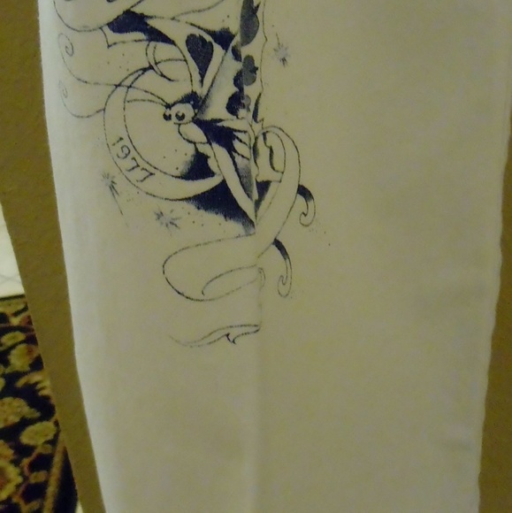Ed Hardy Size 30 White Tatoo Chinos - Picture 7 of 8
